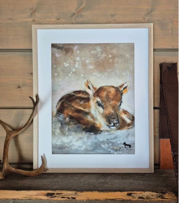 Huvudbild Poster Liggande Kalv 21x30cm