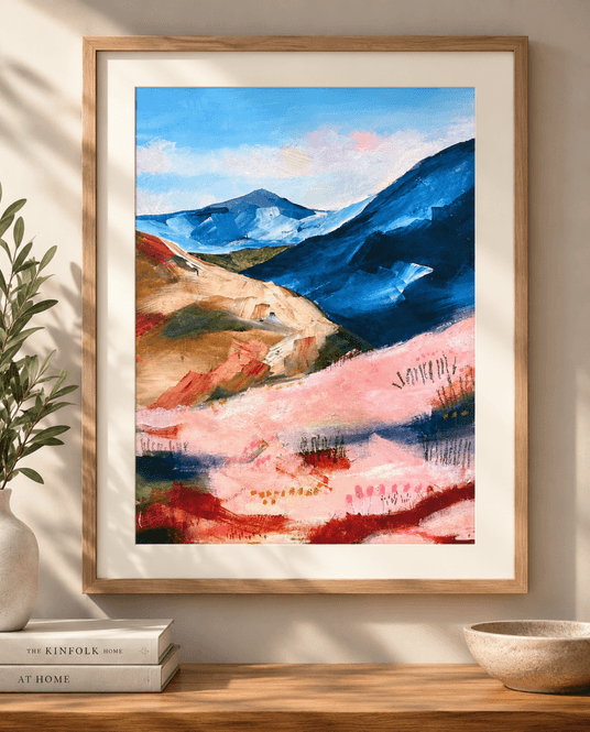 Hovedbilde Poster Blånande Fjell 30x40cm