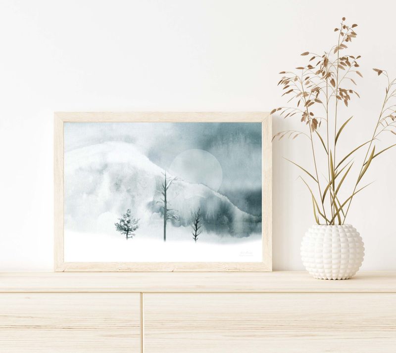 Poster Vinterdag 30x40 cm